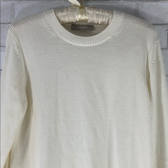 NWOT Everlane Ivory Lightweight Knit Sweater - Picture 8 of 13